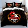 Mustika Football Club Design Bedding Duvet Cover Set Duvet Cover Pillowcases (1 * Duvet Cover 2 * Pillowcases, Without Duvet Insert)