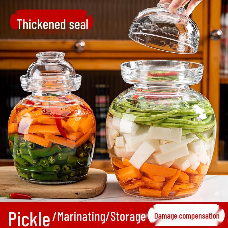 PINYU Glass Kimchi and Pickling Jar