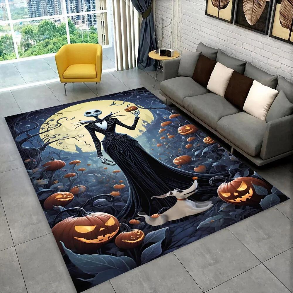 2025 New Christmas Cartoon The Nightmare Before Gift Carpet Rug for Bedroom Living Room Home Sofa Decoration,kid Decor Floor Mat