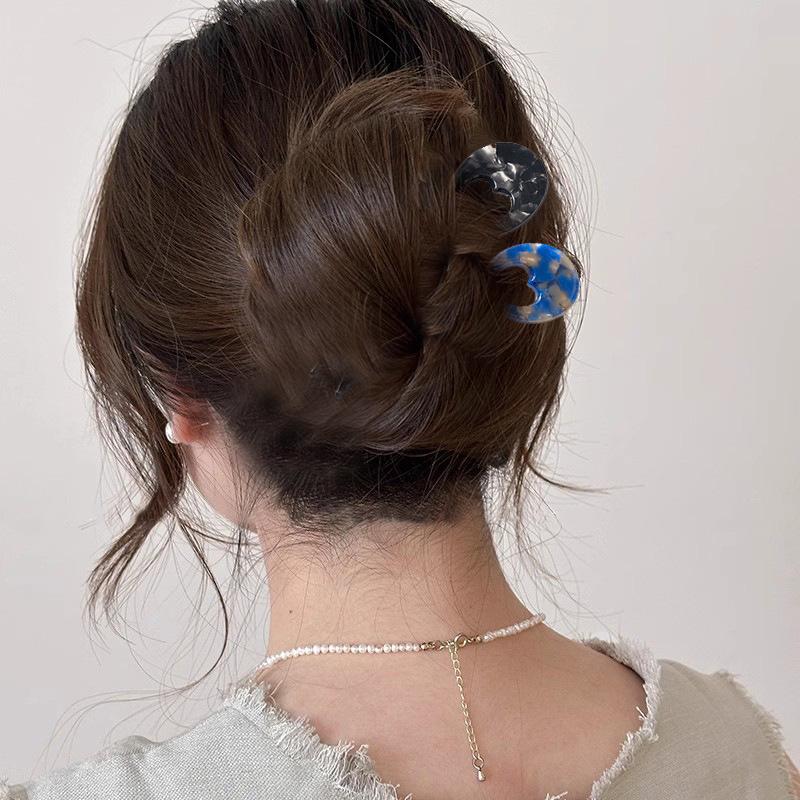U-förmige Haarstäbchen Rutschfest Damen Essigsäure Haarnadel Pferdeschwanz Kopf Einfach Chinesische Haarspangen Modernes Haarzubehör
