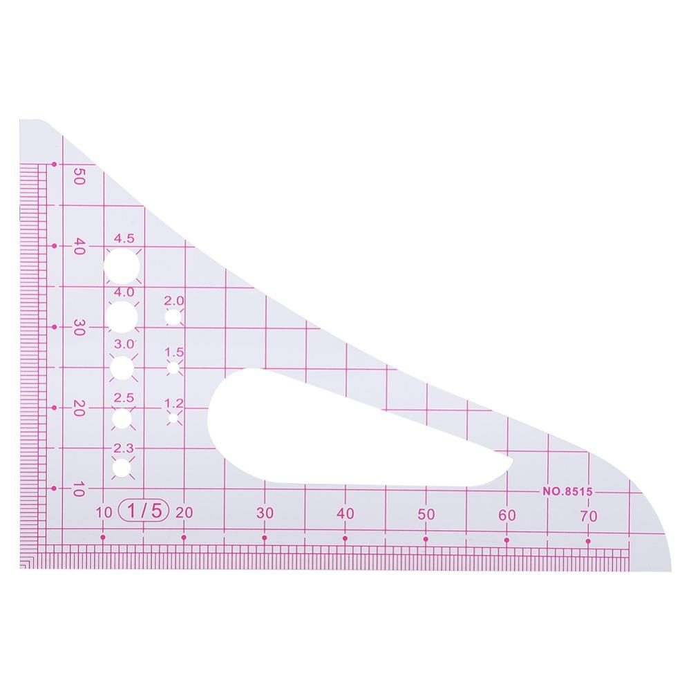 4pcs High Accuracy Pattern Ruler Plastic Drafting Tool Durable Sewing Ruler Clothing Design