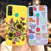For Funda Huawei P Smart 2020 Case Coque Popular Lavender Flower Phone Case For Huawei P Smart 2020 6.21" Soft Shockproof Bumper