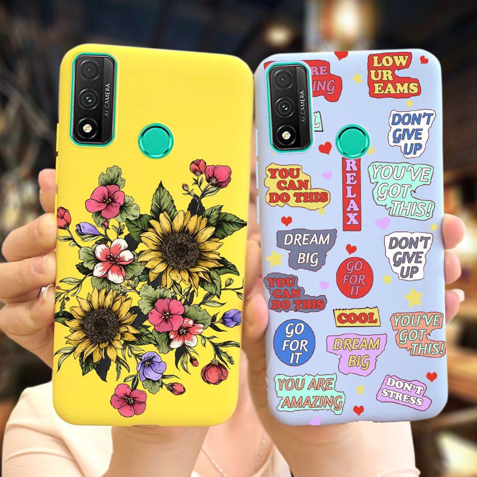 For Funda Huawei P Smart 2020 Case Coque Popular Lavender Flower Phone Case For Huawei P Smart 2020 6.21" Soft Shockproof Bumper