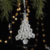 Crystal Christmas Ornaments for Tree Decorations-Hanging Acrylic Deer Icicle Ornaments with Drop Pendants Home Party Accessories