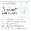 Flacons verseurs - SCRAPCOOKING - 75 ml - Souples - Précis pour sauces - 2 pièces