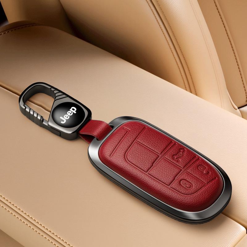 Jeep Key Cover Compatible with Compass, Cherokee, Commander, Grand Cherokee Key Shell