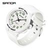 Sanda Trendy Luminous Waterproof Quartz Watch for Teens - Simple, Versatile Pointer Style.