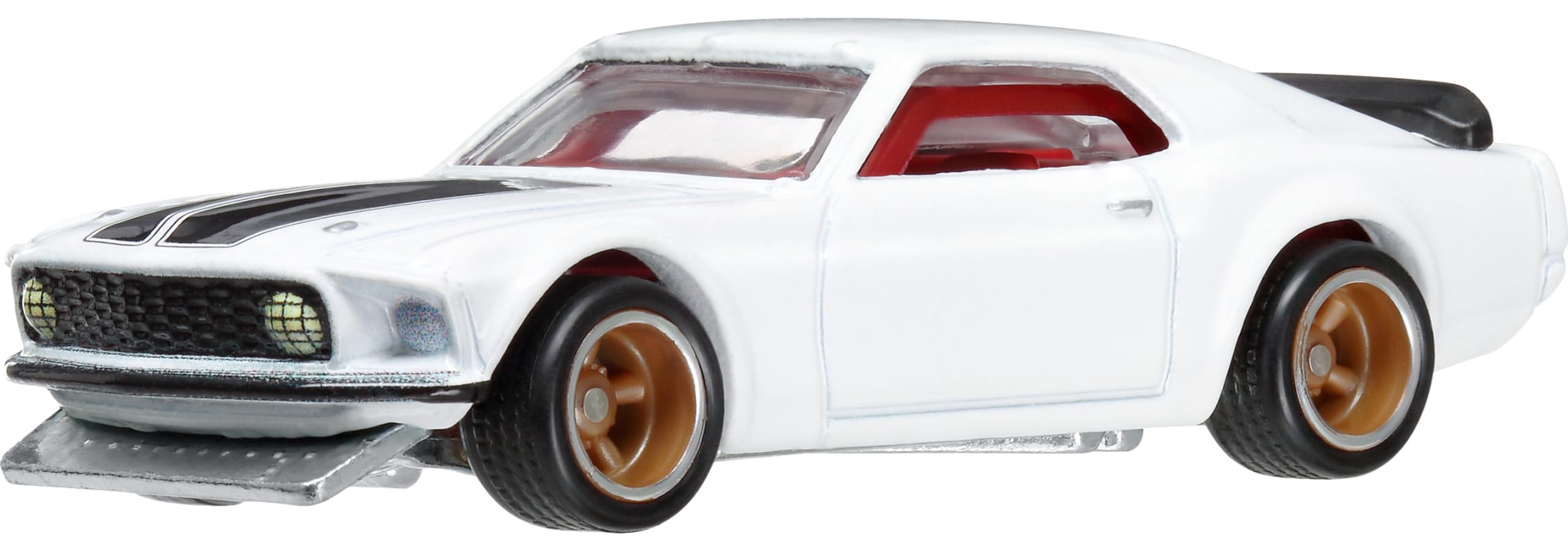 

Hot Wheels Форсаж 1969 Ford Mustang Boss 302 игрушечная мини-машинка для детей от 3 лет и старше, белая HYP71 - белый
