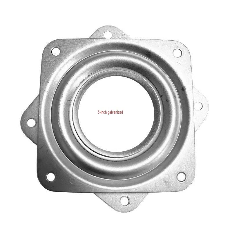 3-12 Inch Universal Black Iron Rotating Base with Full Ball Bearings for Furniture, TV Cabinets, and Bookshelves