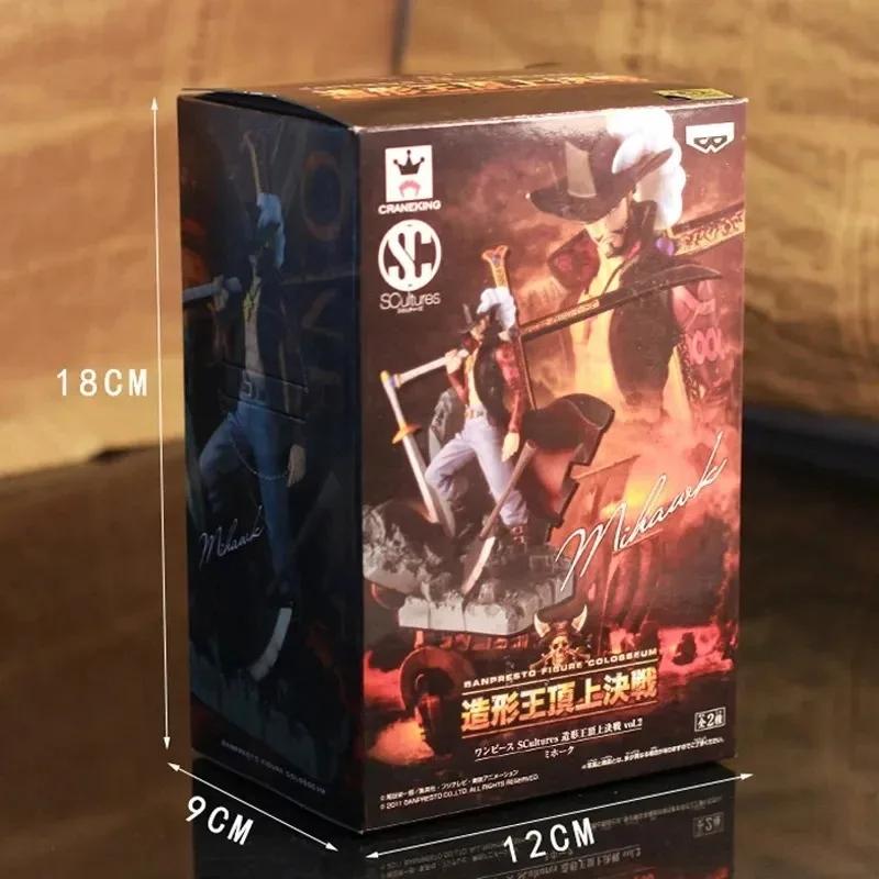 15CM ONE PIECE Anime Figures Eagle eye Dracule Mihawk Figure Top War PVC Action Figure Model Toys Ornaments Doll Fans Gifts