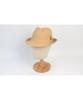 Yunibeosyeolkemiseuteuli Bu Raffia Simple Beige Fedora Summer Hat