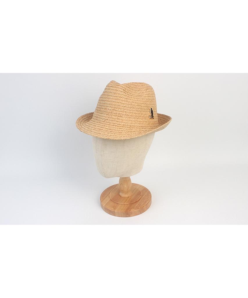 Yunibeosyeolkemiseuteuli Bu Raffia Simple Beige Fedora Summer Hat