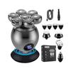 6-blade Wet Dry Electric Shaver Facial Body 7in1 Grooming Kit Powerful Electric Razor Rechargeable Bald Shaving Machine For Men