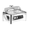 6L/9L Large Capacity Visible Dining Stove Stainless Steel Buffet Stove Alcohol Stove Hotel Restaurant Flip Cover Insulated Stove