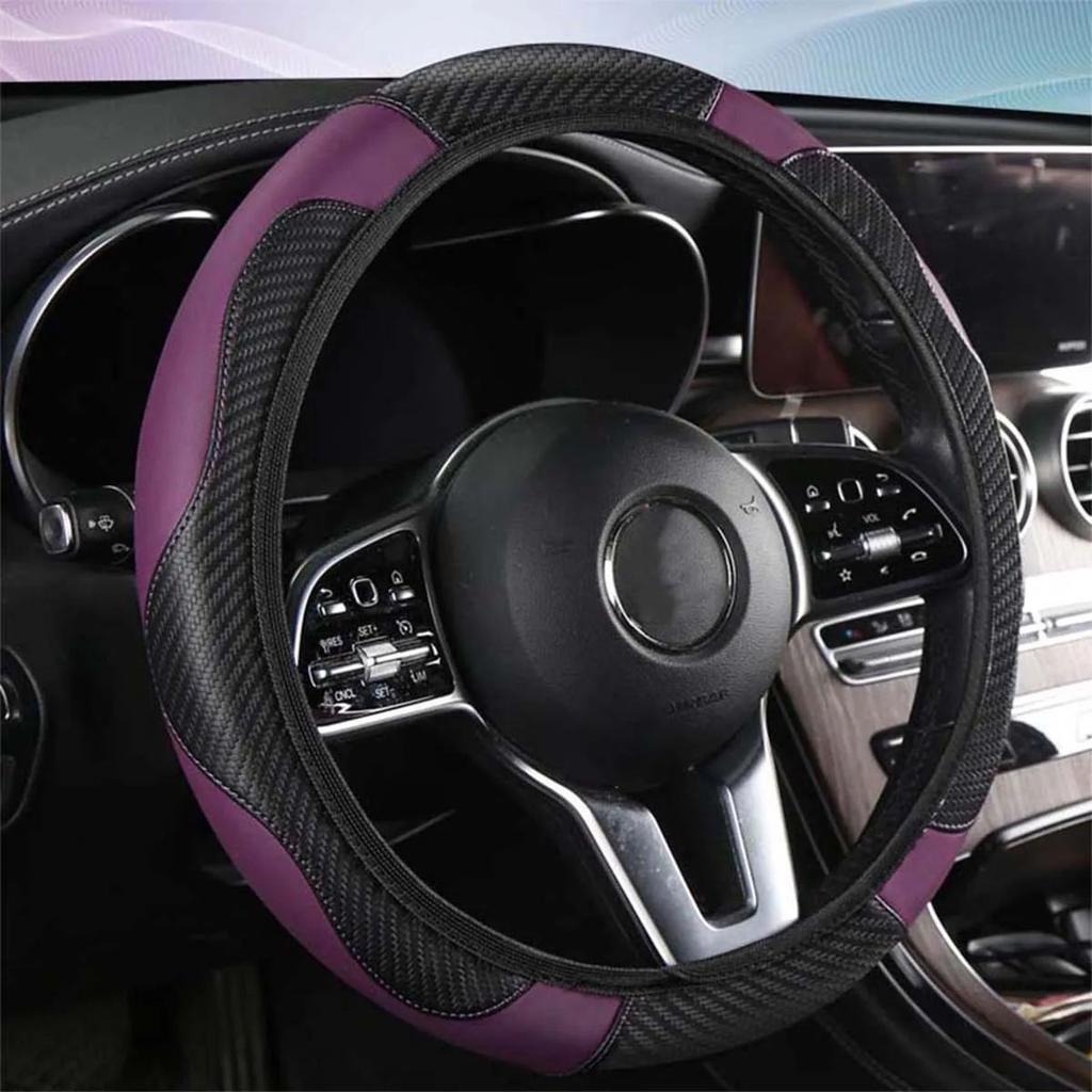Non-inner-ring Automobile Steering Wheel Cover Leather Four Seasons for Spring Summer Autumn Winter for Men and Women
