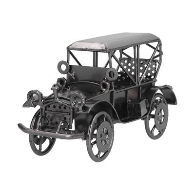 Car Ornament Vintage Grey Classic Model Retro Iron Antique Crafts for Home Decorations