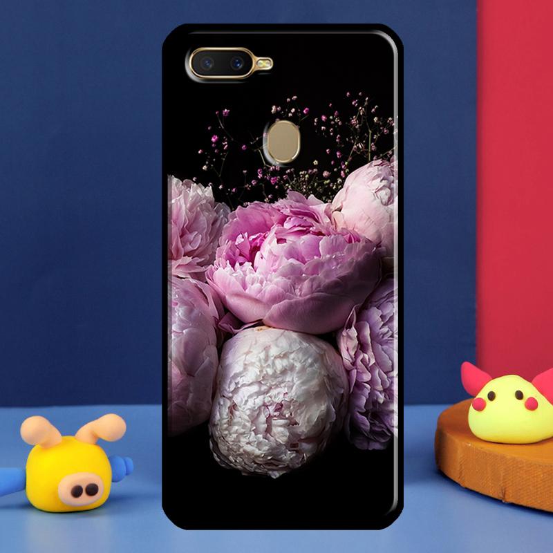 Peonies Beautiful Flower Case For Oppo A16 A76 A96 A58 A78 A98 A5 A9 A91 A15 A17 A77 A52 A72 A74 A94 A54S A57S Cover