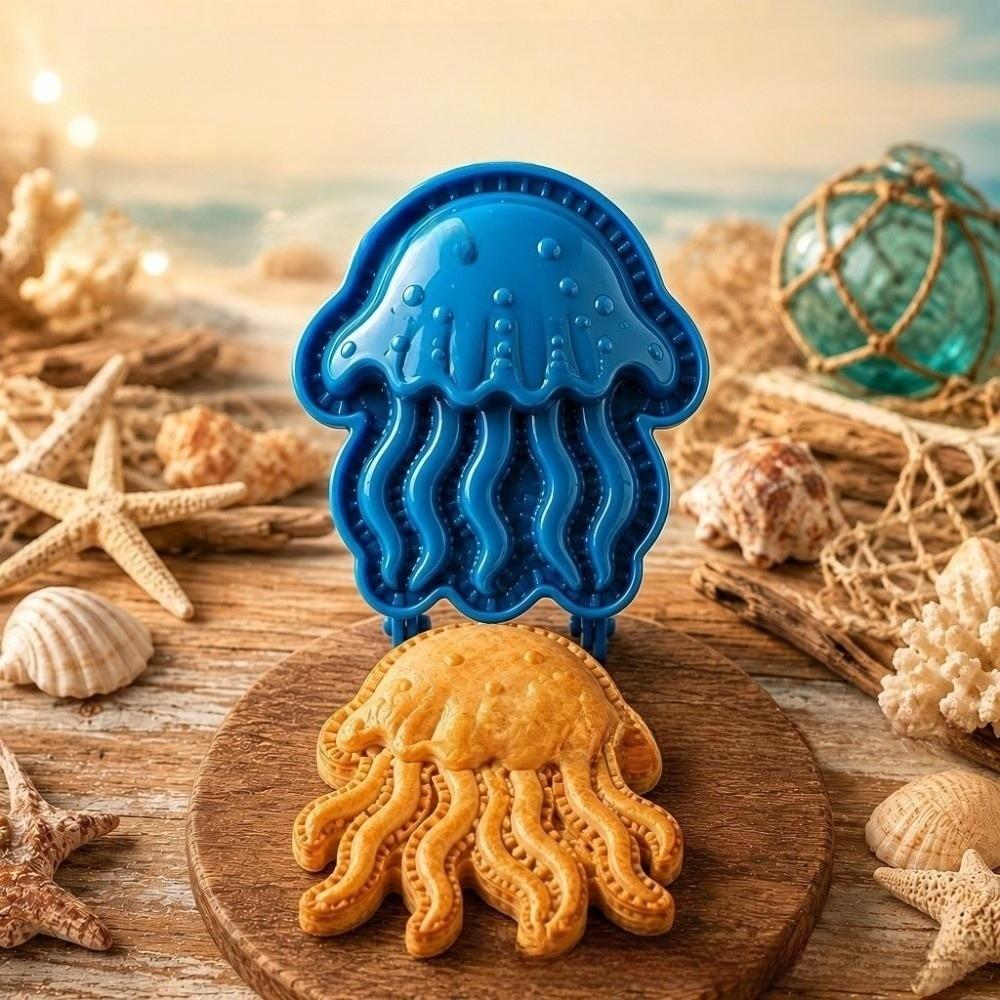 Ocean Animal Ocean Filled Pie Press Collection Handmade Cookie Molds  for Christmas Party Potluck