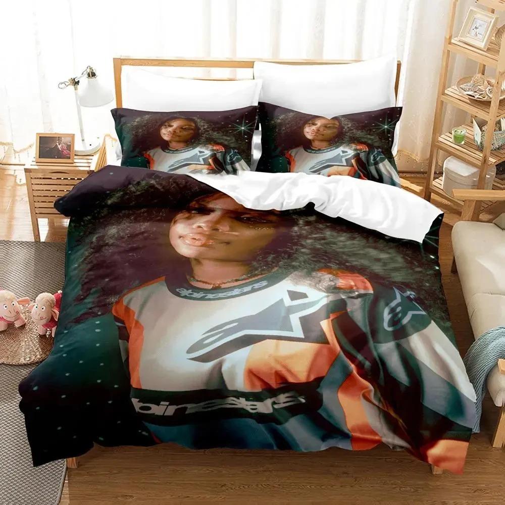 3D Print Single SZA Bedding Set Duvet Cover Bed Set Quilt Cover Pillowcase Comforter king Queen Size Boys Adult Bedding Set