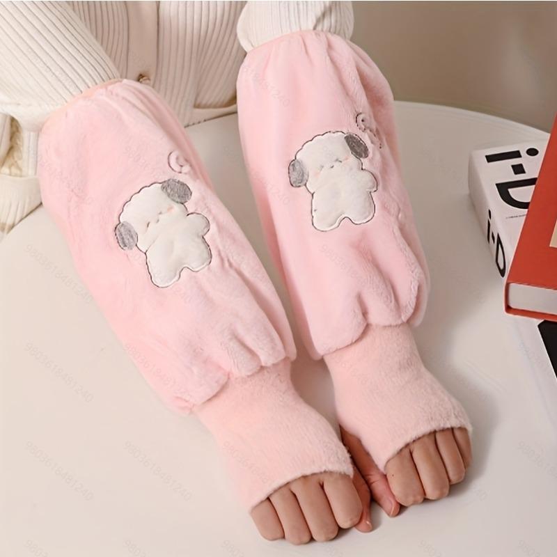 1pair Sleeve Cover Female Fall and Winter Long Office Down Jacket Sleeve Work Anti-dirty Set Children Hand Sleeve Head