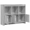 Sideboard Grey Sonoma 98.5 X 33 X 80 Cm Engineered Wood