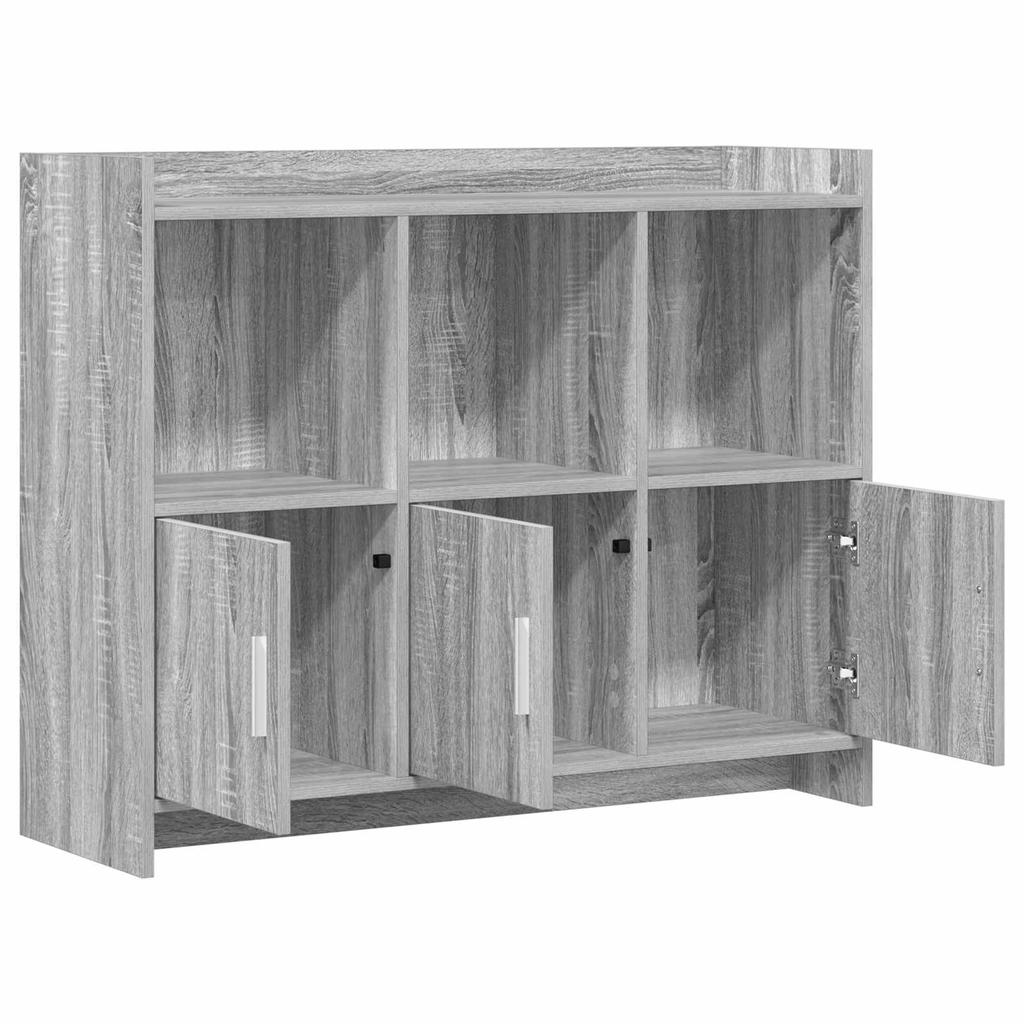 Sideboard Grey Sonoma 98.5 X 33 X 80 Cm Engineered Wood