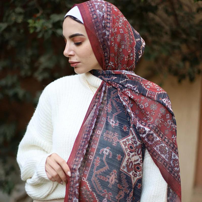 Farbverlauf Grün Aquarell Floral Bedruckt Modal Atmungsaktiv Leicht Gewicht Weiche Baumwolle Rayon Viskose Gewebt Modal Muslimische Frauen Schal