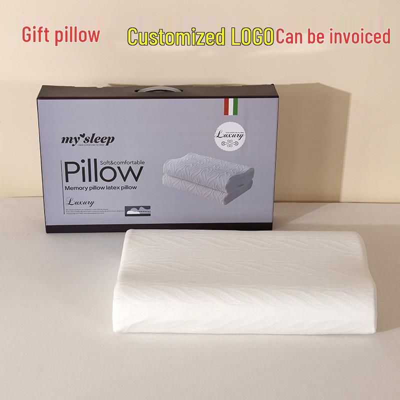 Water Ripple Latex Cervical Pillow - Slow Rebound Gift Pillow