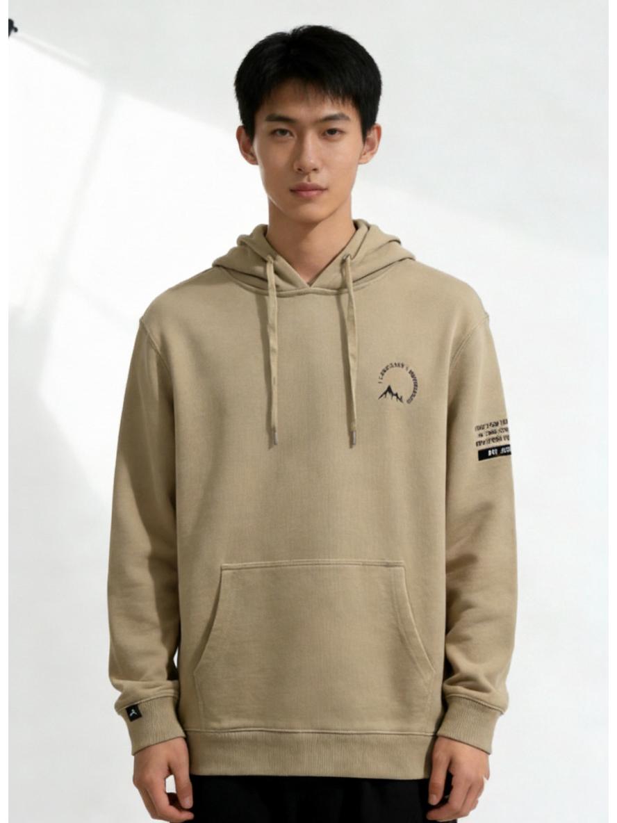 2025 Korean Style Loose Embroidered Hoodie with Ribbed Cuffs for Spring and Autumn Fashion Casual Wear. 46