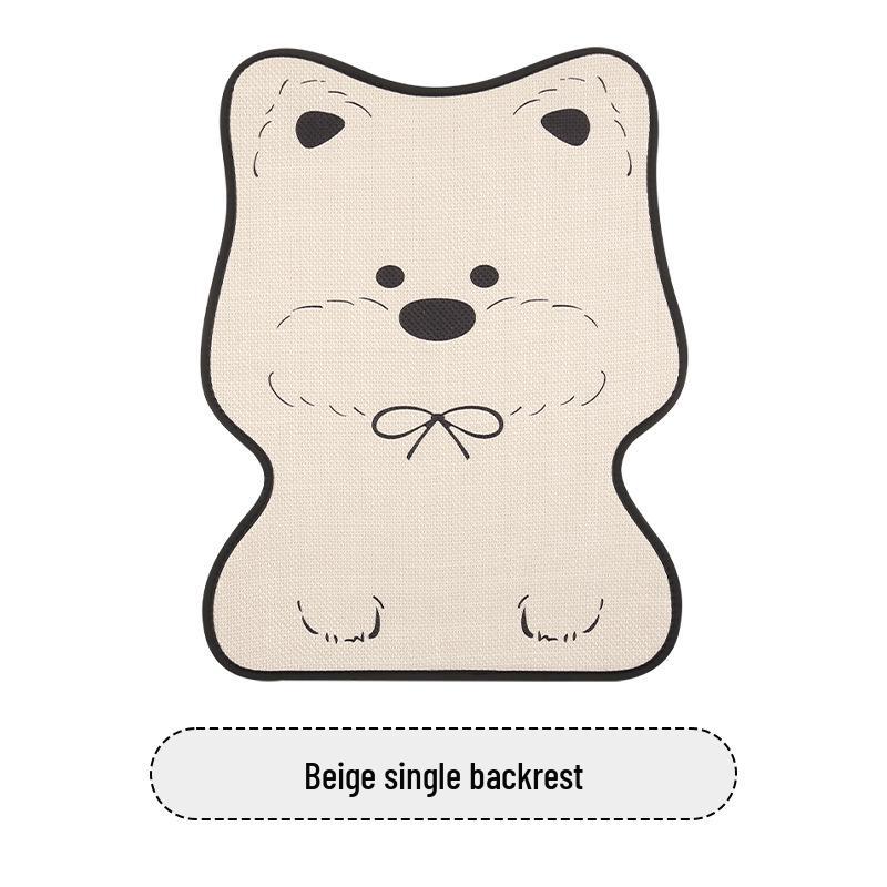 West Highland White Terrier Puppy Car Seat Cushion for MG Models (MG4, MG5, MG6, MG7, ES5) – Cute Cartoon Design for All Seasons.