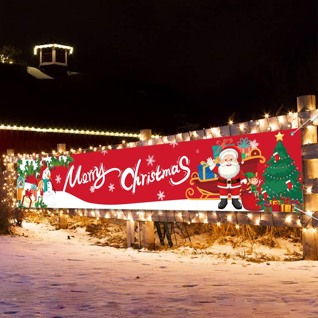 Christmas Outdoor Banner Merry Christmas Decoraton For Home 2025 Cristmas Outdoor Decor Xmas Navidad Noel Happy New Year 2025