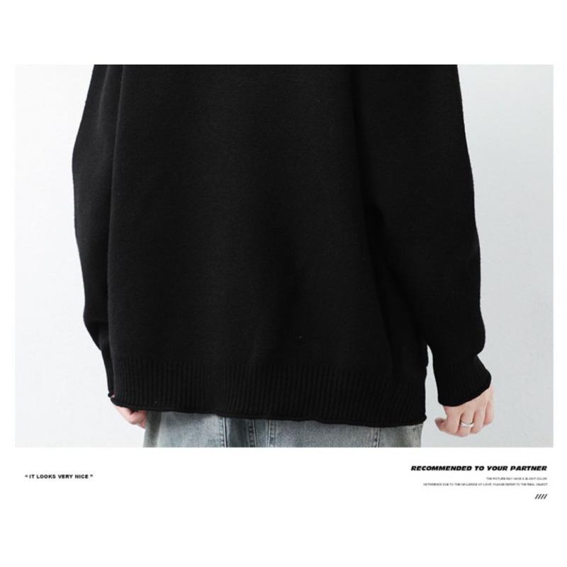 Autumn Winter Trendy Cardigans for Men Simple Versatile Trendy Brand Loose Knitwear Versatile Casual Sweaters