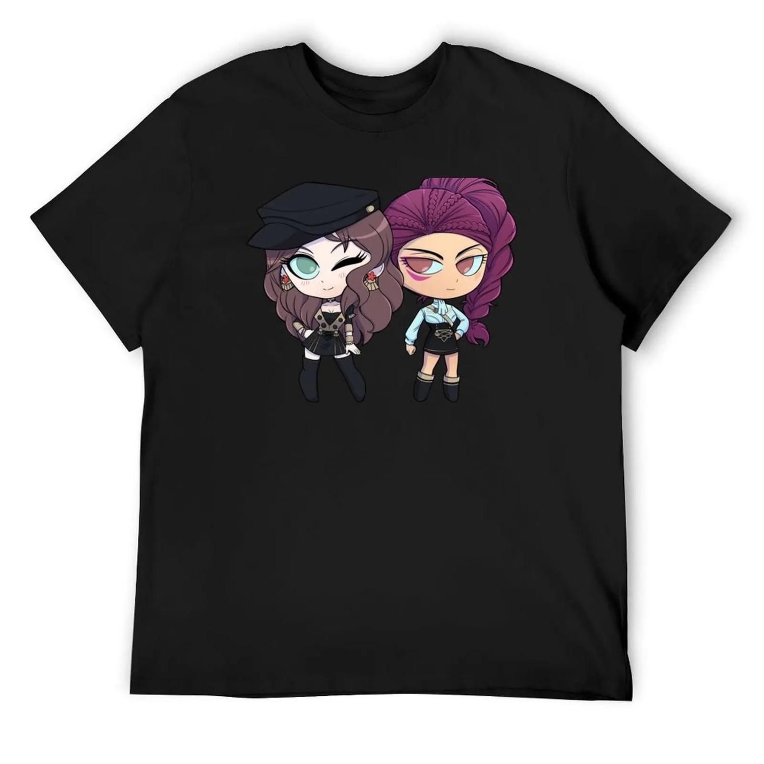 

Dorothea and Petra - Fire Emblem Three Houses - Chibi Cuties T-Shirt summer top luxury clothes men XXXXXL чорний