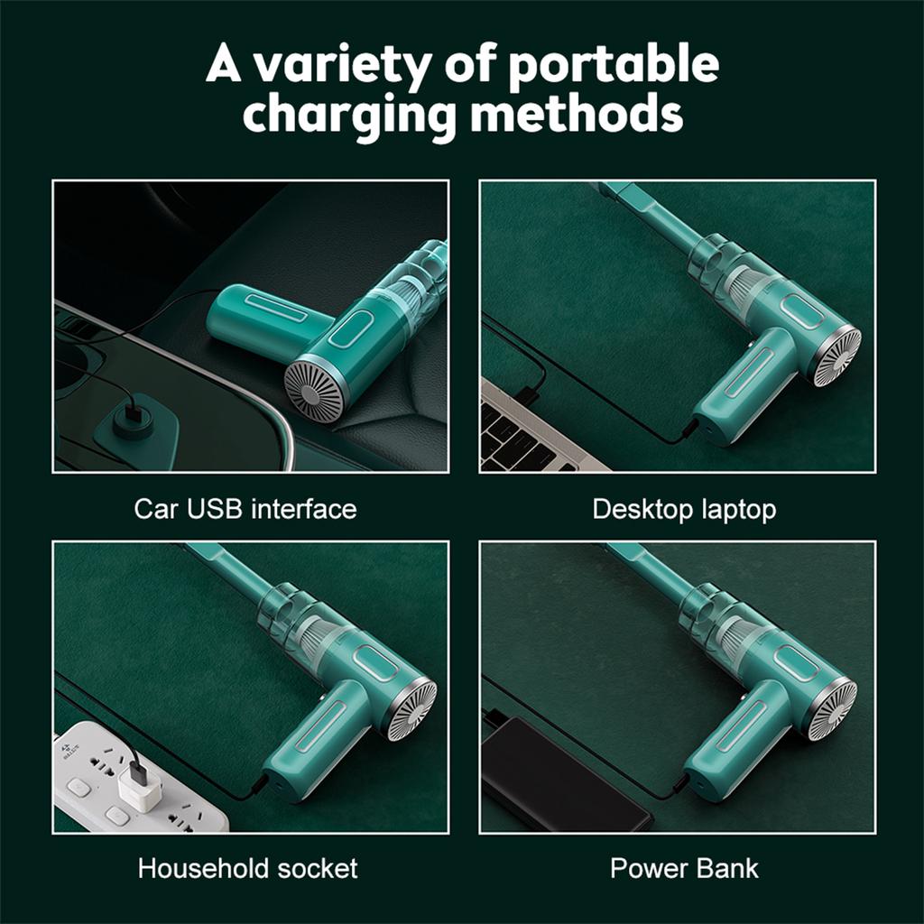 29000pa Handheld Vacuum Powerful Cordless Car Vacuum Cleaner for Car Office Pet Hair Small Manual Vacuum Cleaner Blower Duster