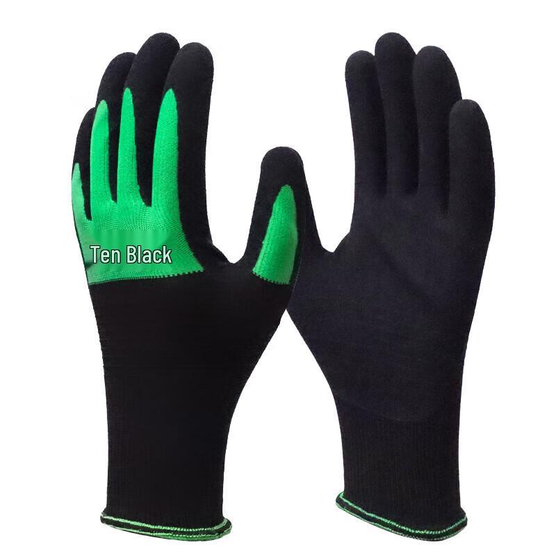 Dipped Labor Protection Work Gloves Large