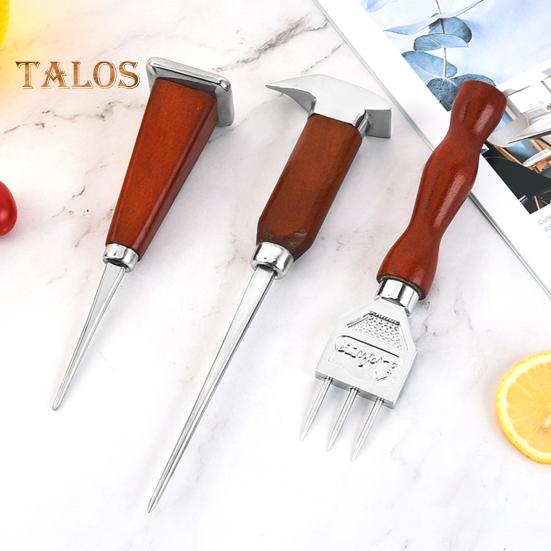 Ice Pick Three Pronged Crushing Easy Clean Handy Cocktail Whiskey Breaking Tool Kitchen Supplies