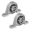 PATIKIL Bore Pillow Block 2 Vertical Zinc Alloy Steel Mounting Flange Pillow Insert Ball for Machinery and 13/16 Inch/20mm Bearings, Pieces, Block,