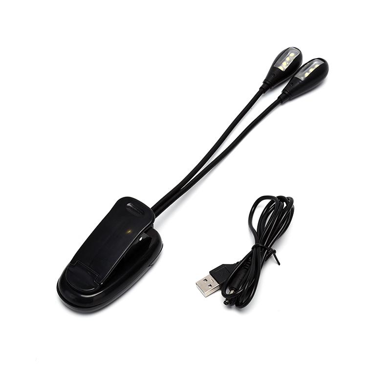 

Оркестровый пюпитр светодиодный светильник с зажимом для книг, регулируемый, USB