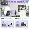 ICSEE Solar-Powered 4MP Wireless HD Night Vision Home Surveillance Camera