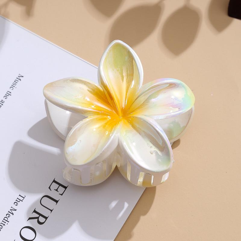 Hawaiian Flower Hair Claw Clips Large Claw For Thick/Thin Hairpins For Women Girls Barrettes Beach Summer Hair Accessories Gifts