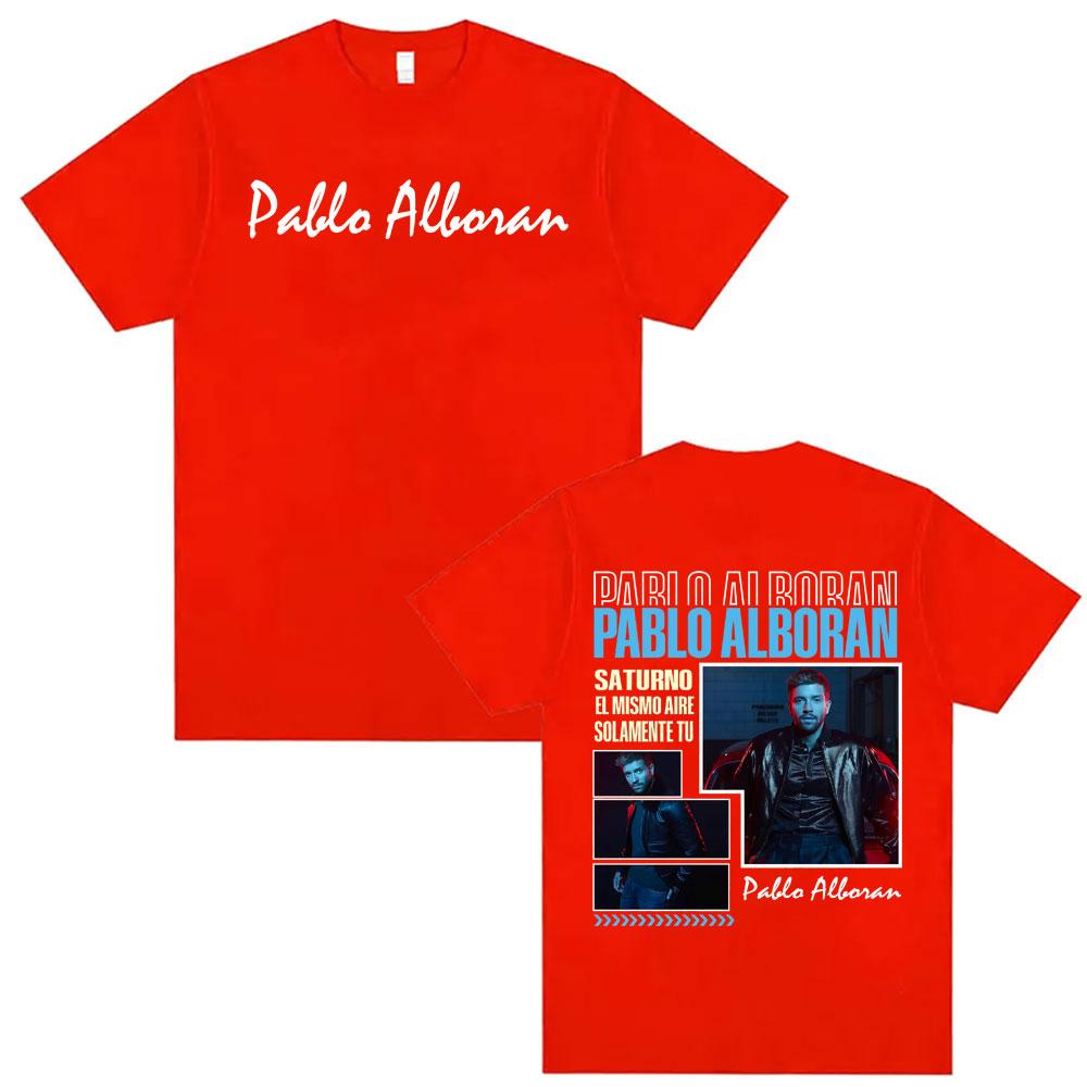 Pablo Alborn Global Tour Cover T Shirt Tops Unisexs Clothing ONeck Summer Comfort Trending T Shirts High Street Hip Hop Tshirts