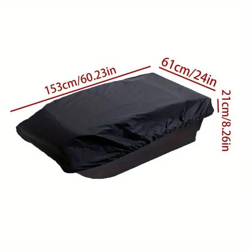 Heavy-Duty Ice Fishing Sled Cover & Snowboard - Fit for Small/Medium Sleds, Winter Storage Cover with Windproof Shield