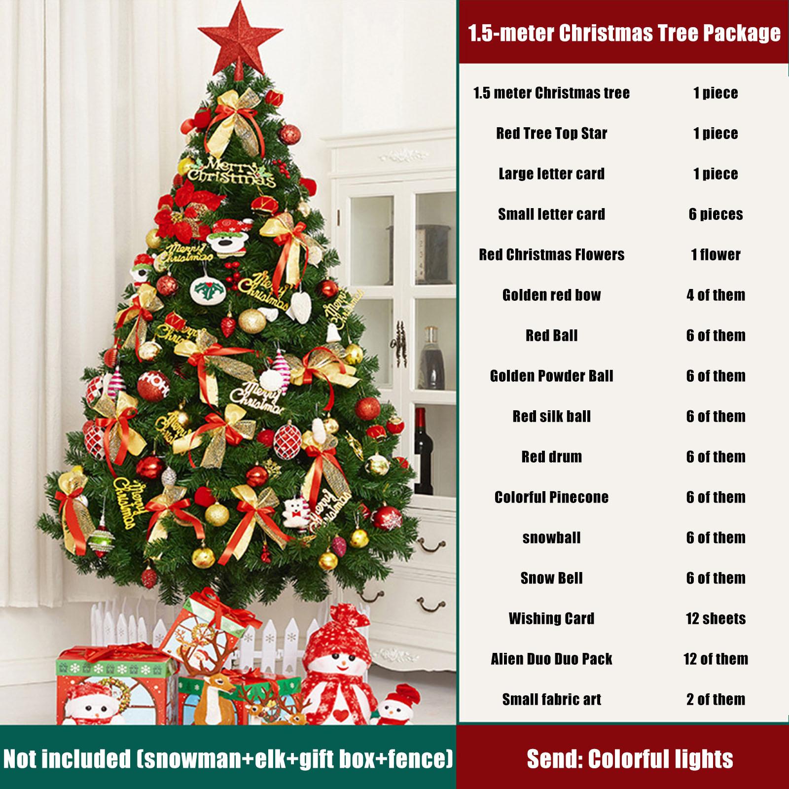 

Складная рождественская елка с несколькими украшениями для детей, для внутреннего и наружного украшения для рождественской вечеринки, сада, дома, легко собирается One Size