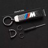 Carbon Fiber Leather Keychain Car Keychain Horseshoe Buckle Jewelry For BMW M E30 E39 E46 E90 E93 E60 F10 M5 M6 M7 X4 X5 X1 bzbf85