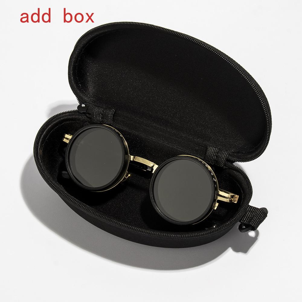 Fashion New Unisex Handmade ND9 Level Sunglasses Stepless Rotating Filter Retro Polarized Sunglass Cycling Sports Glassees