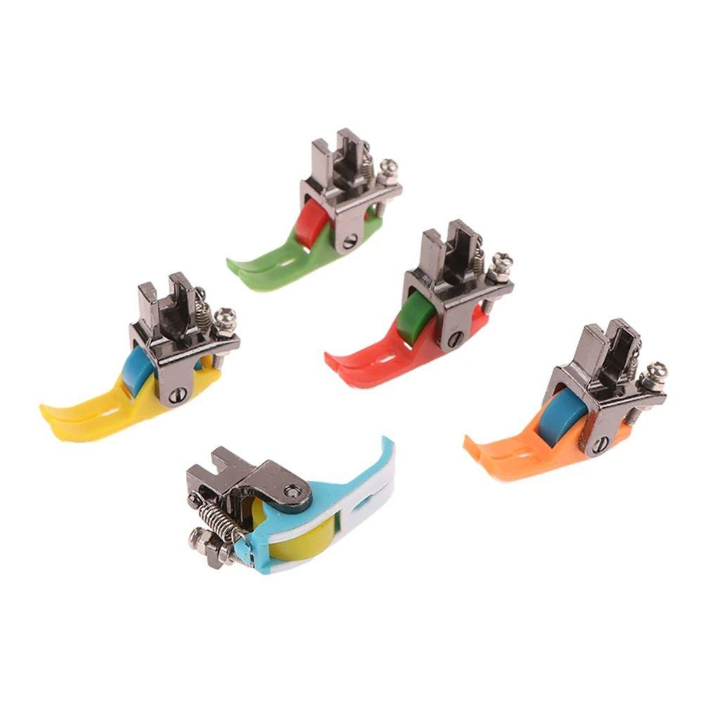 1Pcs Replaceable Narrow Roller Presser Foot Lockstitch Universal Presser Feet Plastic Wheel Sewing Machine Accessories