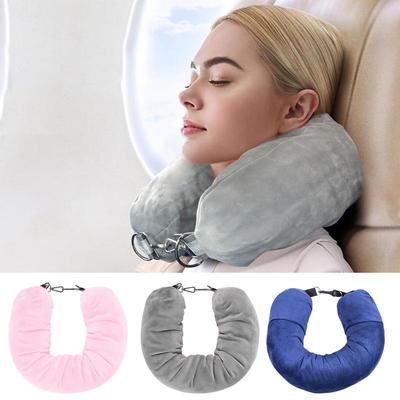 Fillable Travel Pillowcase Organizer Bag Carryable Travel Bag Airplane Cushion Travel Neck Pillow Self-filling Travel Outdoor