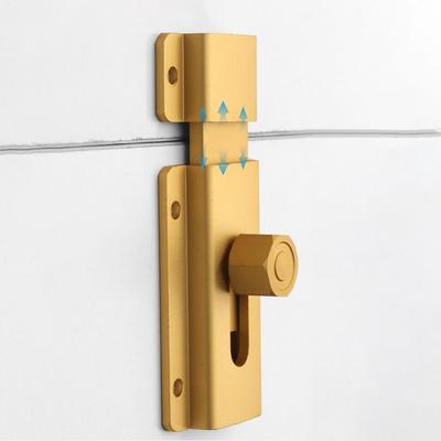Creative Aluminum Alloy Door Latch Hardware Durable Door Lock Buckle Anti-theft Door Hasps Lock Cabinet