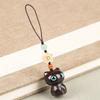 Phone Pendent Car Key Charms Decoration Hand-woven Sandalwood Key Chain Key Chain Strap Mobile Phone Ring Lucky Cat Pendant