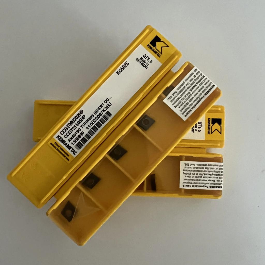 KENNAMETEL / CCGT060202HP KC5025  / Original carbide blade 10 Pcs